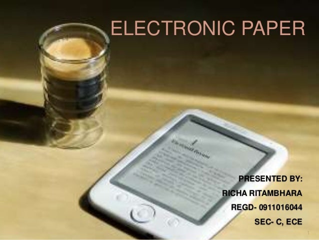 e paper technology ppt e paper technology ppt