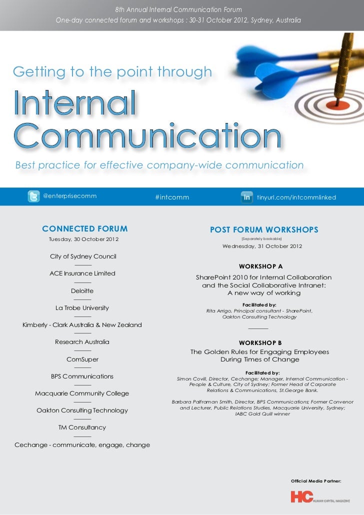 Internal communications strategy university