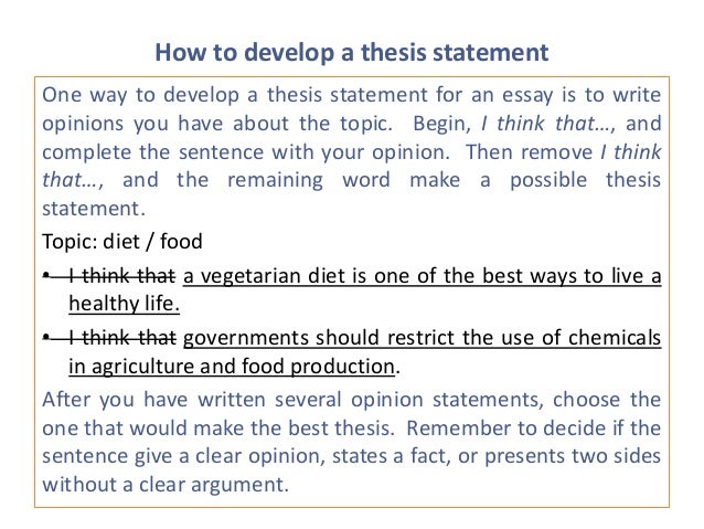 help me create a thesis statement