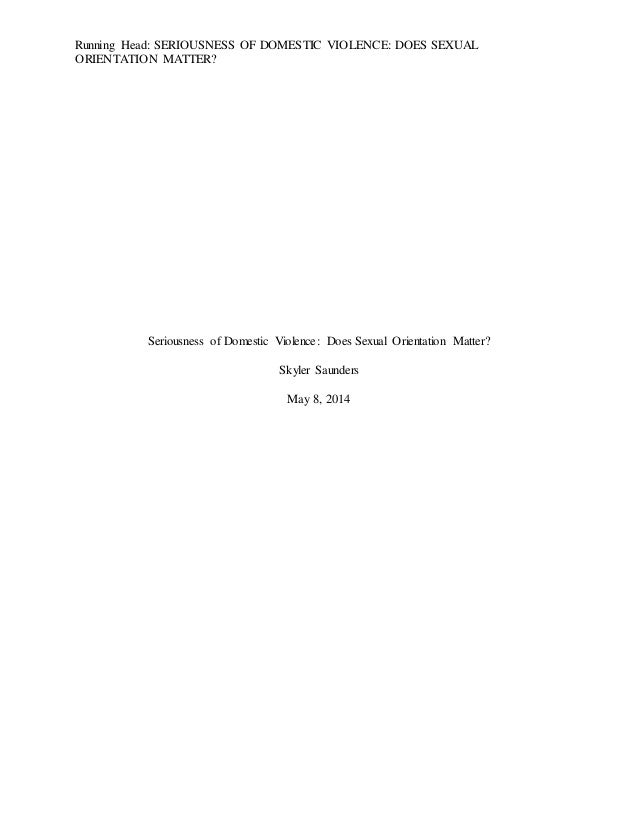 Thesis on domestic violence