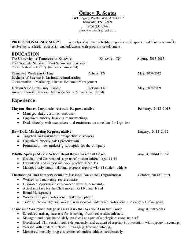sports on resumes