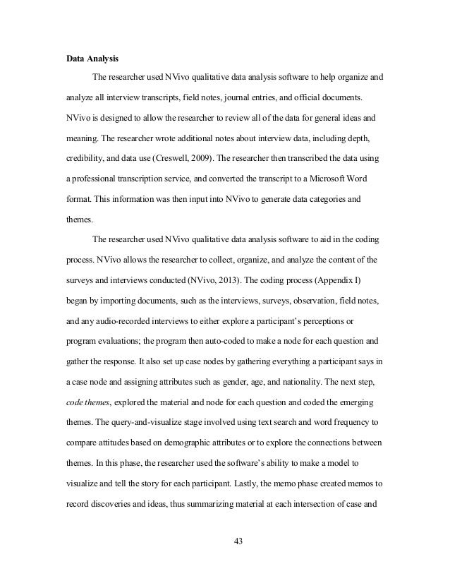 Analytical methods dissertation