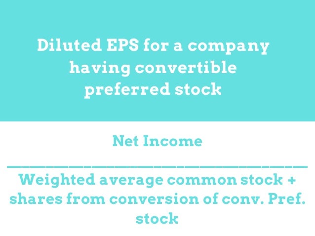Diluted eps unvested stock options