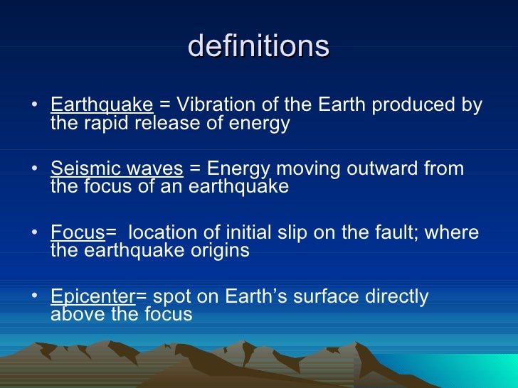 quake definition quake definition