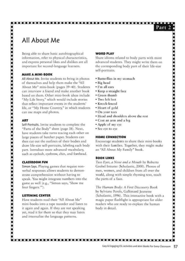 All about me essay high school