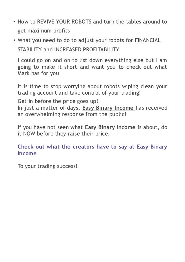 Binary options results