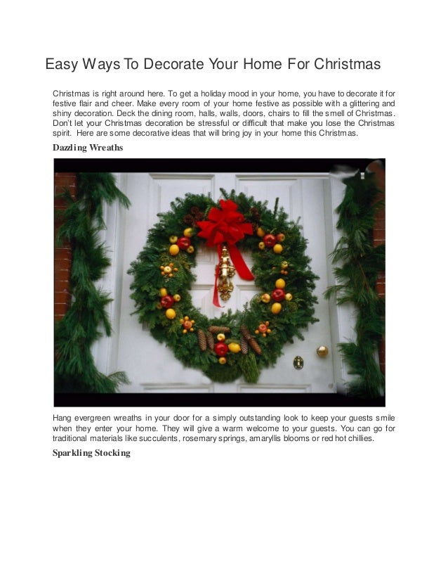 easy ways to decorate your home for christmas eblogline easy ways to decorate your home for christmas eblogline