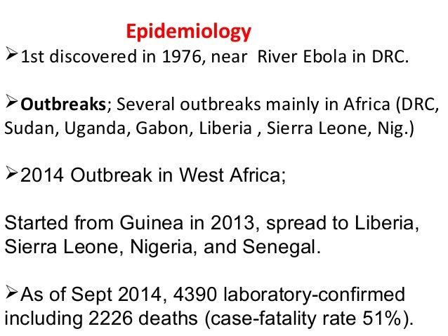 ebola hemorrhagic fever in gabon: chaos to control Outbreak investigations around the world: case studies in infectious disease field epidemiology editor mark s dworkin, md, mph&tm, facp associate professor division of epidemiology and biostatistics. ebola hemorrhagic fever in gabon: chaos to control Outbreak investigations around the world: case studies in infectious disease field epidemiology editor mark s dworkin, md, mph&tm, facp associate professor division of epidemiology and biostatistics.