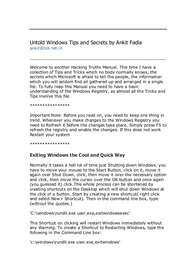 windows 8 tips tricks and secrets pdf