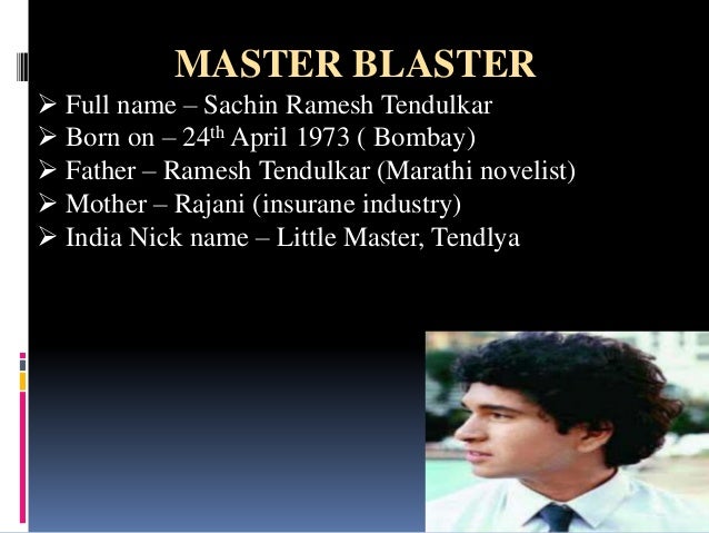POWERPOINT PRESENTATION ON SACHIN TENDULKAR DOWNLOAD