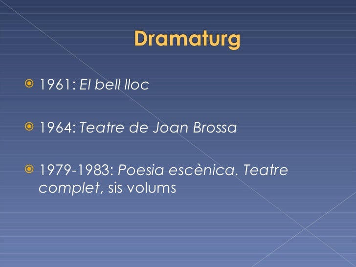 Joan Brossa eco comentari de text Joan Brossa eco comentari de text