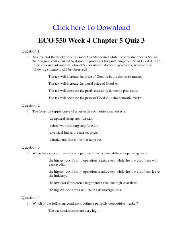 week 1 quiz eco550 All possible questions with correct answers for midterm quiz all midterms question 1 5 out of 5 points : income tax payments are an example of ____ answer : selected answer eco 550 week 1 dq2 $1000 $499 sale eco 550 week 11 final exam $3800 $1899 sale eco 550 week 9 chapter 16. week 1 quiz eco550 All possible questions with correct answers for midterm quiz all midterms question 1 5 out of 5 points : income tax payments are an example of ____ answer : selected answer eco 550 week 1 dq2 $1000 $499 sale eco 550 week 11 final exam $3800 $1899 sale eco 550 week 9 chapter 16.