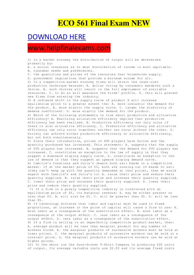 eco 561 knowledge check quiz eco 561 knowledge check quiz
