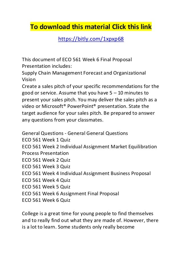 final proposal eco 561 Studentehelp online tutorial store provides verified eco 561 week 6 final proposal for university of phoenix students at best prices. final proposal eco 561 Studentehelp online tutorial store provides verified eco 561 week 6 final proposal for university of phoenix students at best prices.