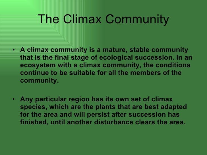 Ecological succession