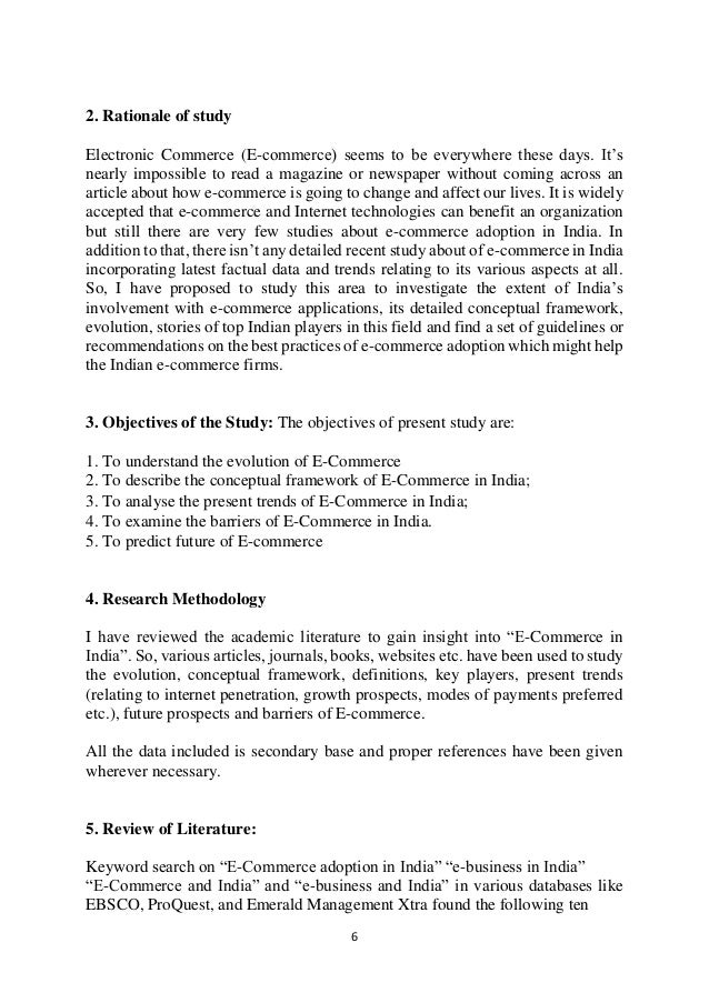 Literature Review On E-Commerce