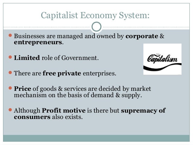 price mechanism in a capitalist economy term paper writing service capitalist economy