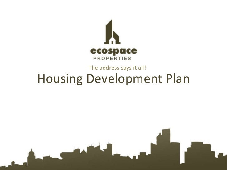Business plan for Housing development