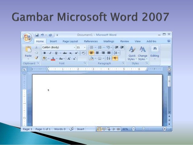 Hasil gambar untuk tampilan microsoft word 2007