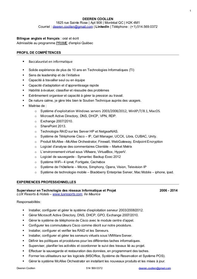 resume en francais