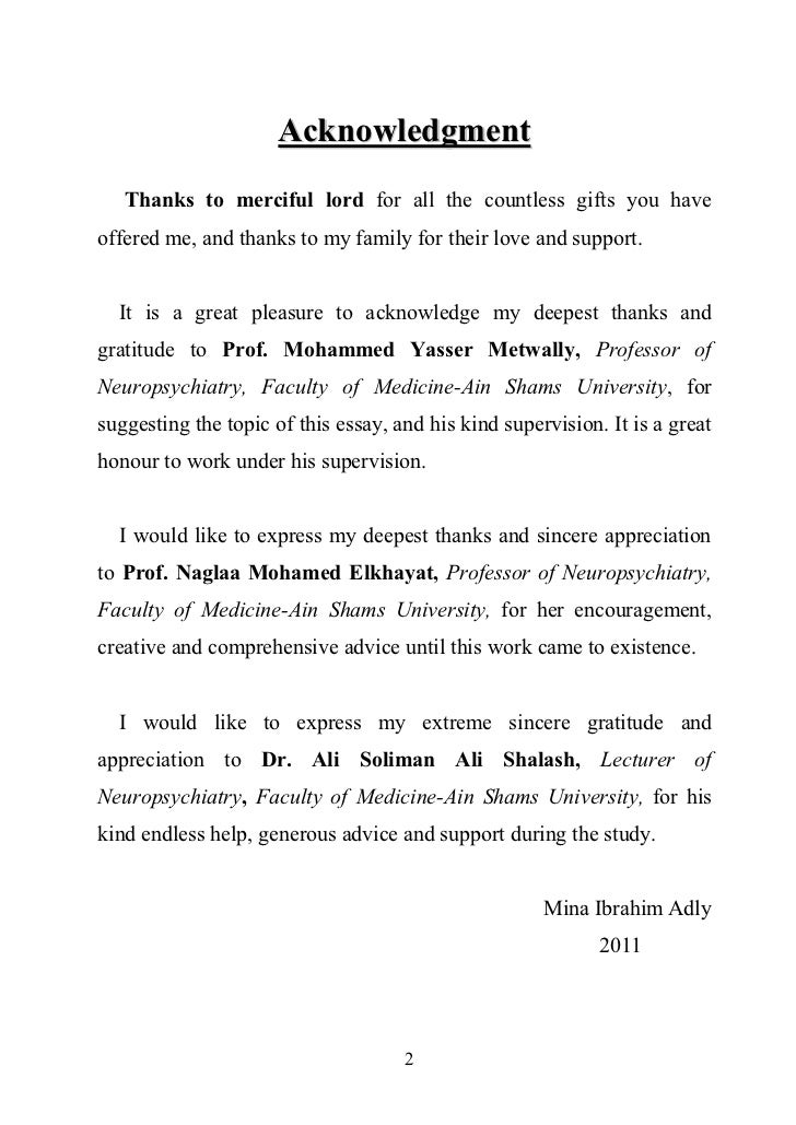 Thesis acknowledgement | thesis acknowledgement sample