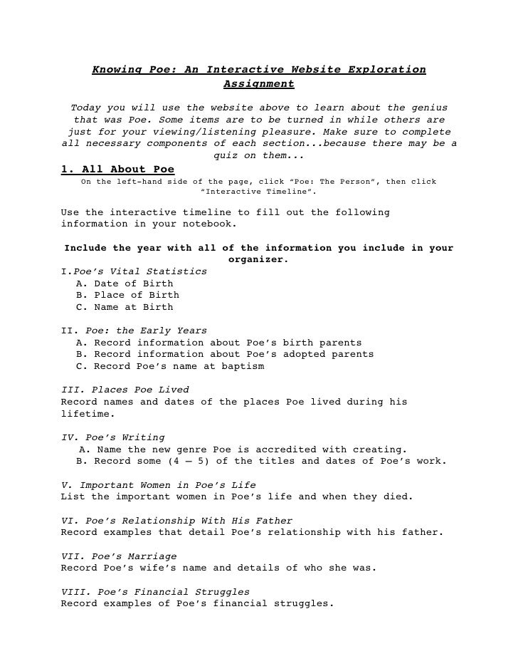 edgar allan poe research paper outline edgar allan poe research paper outline