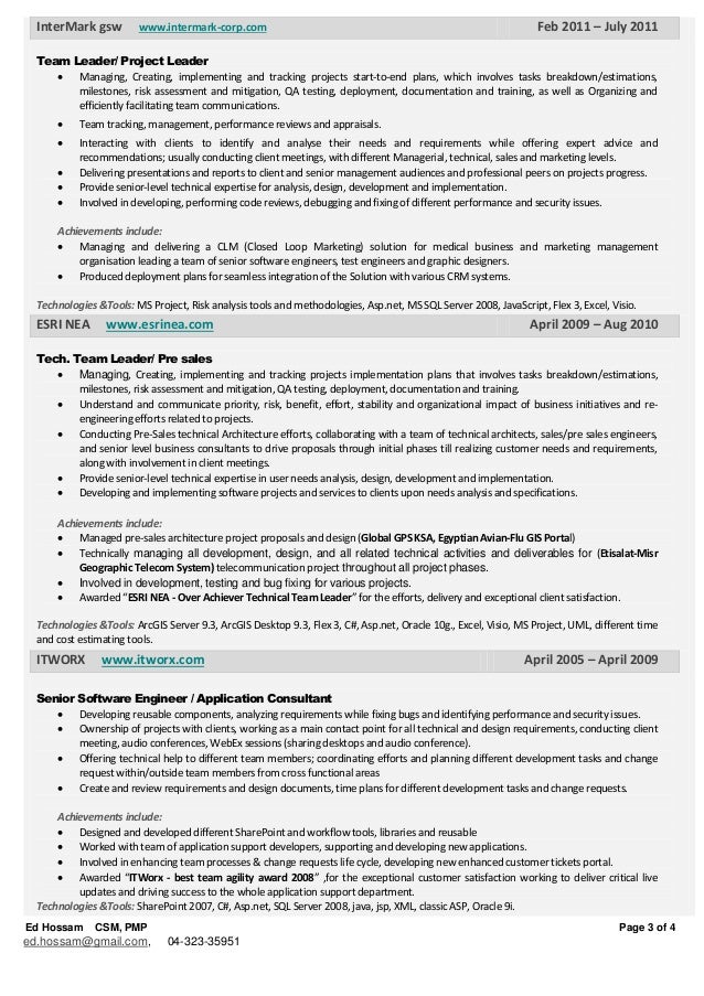 project management resume examples it summary samplesit skills team leader resume software team leader resume sample