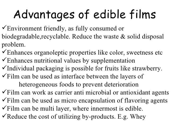 Edible Packaging