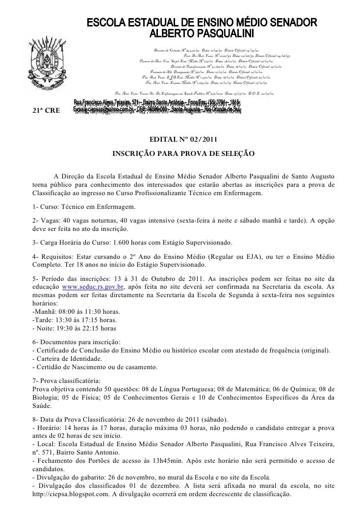 Curso de especializacao para tecnico de enfermagem rj