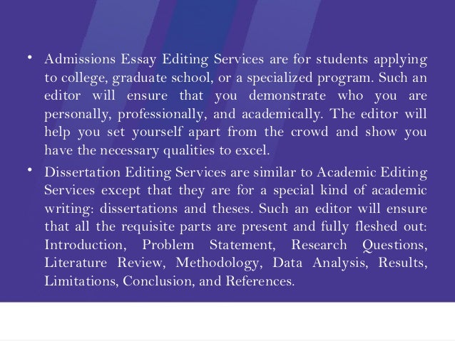 Dissertation Editing Service