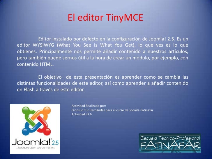 Tinymce Wysiwyg Editor Joomla Tinymce Wysiwyg Editor Joomla