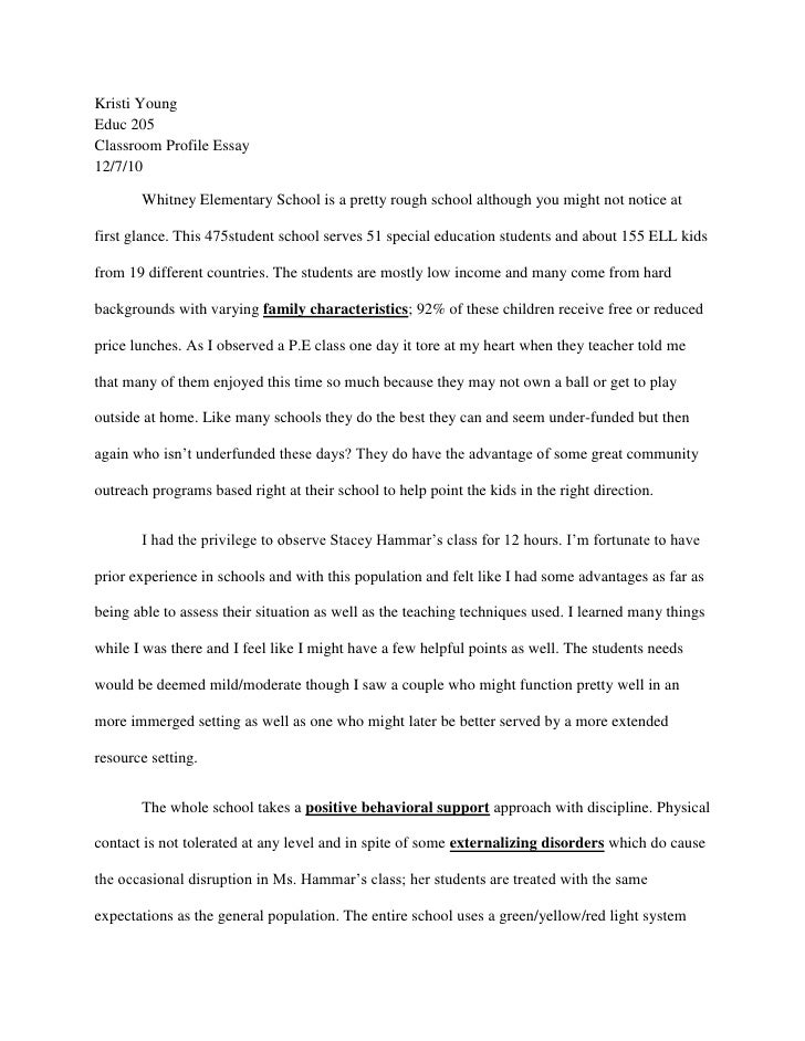 write my profile essay