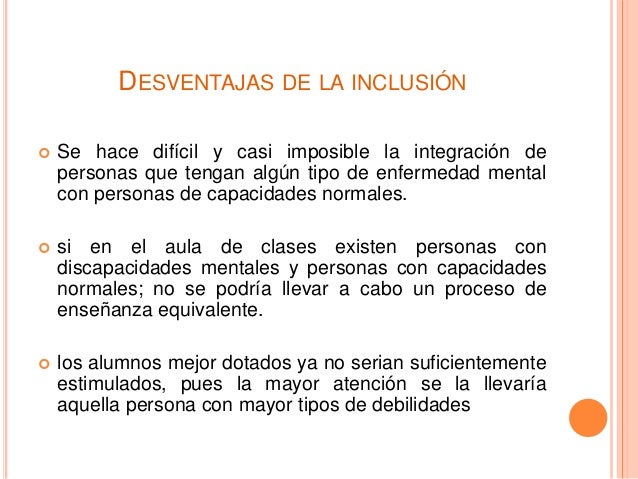 Educación de la inclusión
