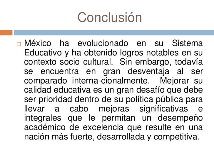 Educacion en mexico (presentacion original)