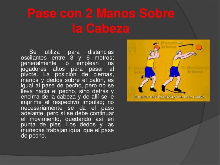 Resultado de imagen para pase sobre la cabeza