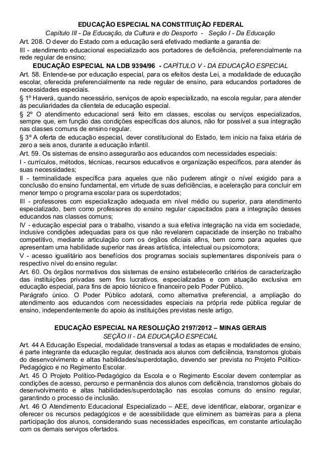 Artigo 61 da ldb