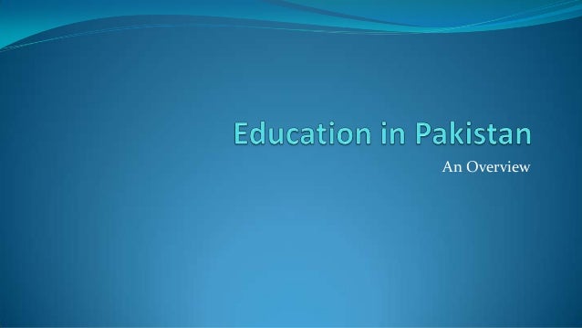 Presentation education in pakistan picture