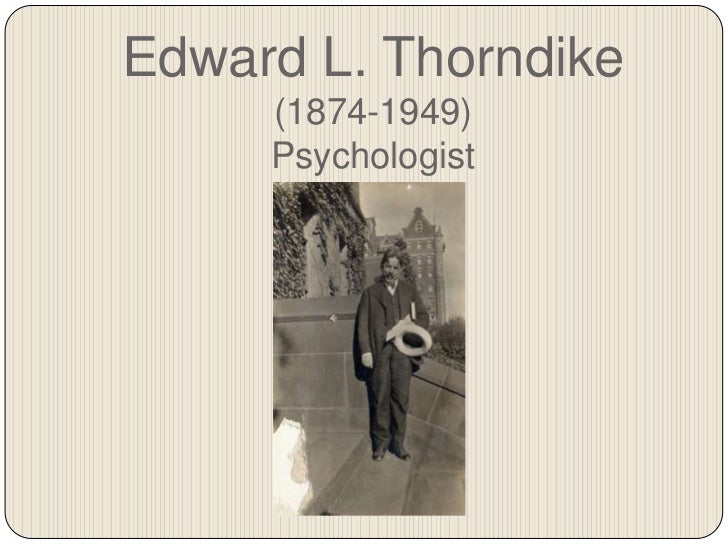 Edward l thorndike