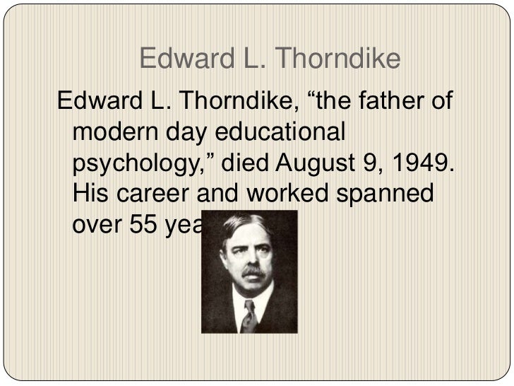 Edward l thorndike