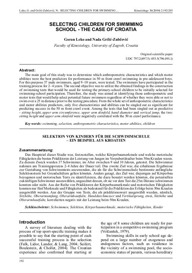 Dissertation Paper Kinesiology