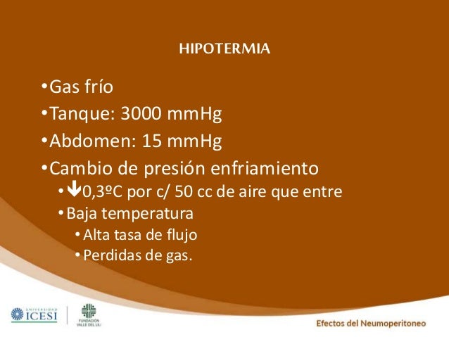 Efectos del neumoperitoneo Efectos del neumoperitoneo