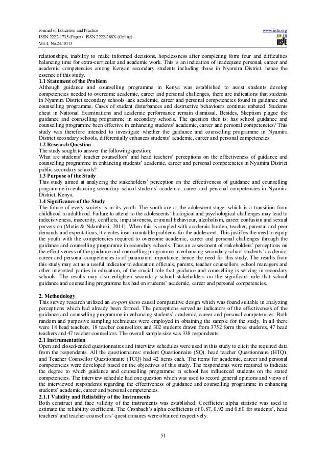 Guidance and counselling thesis