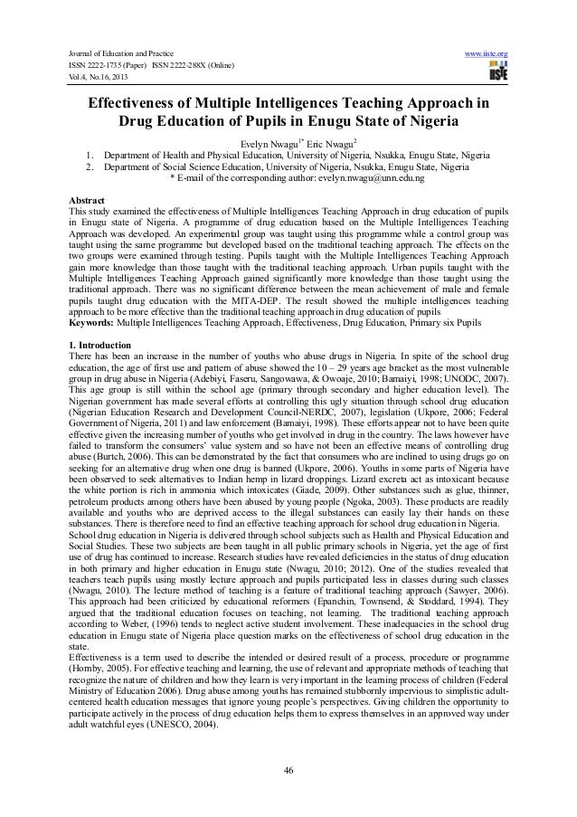 Multiple intelligence essay