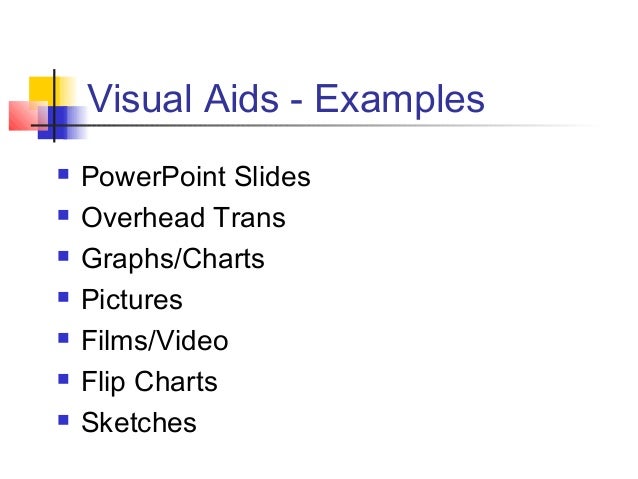 examples of visual aids