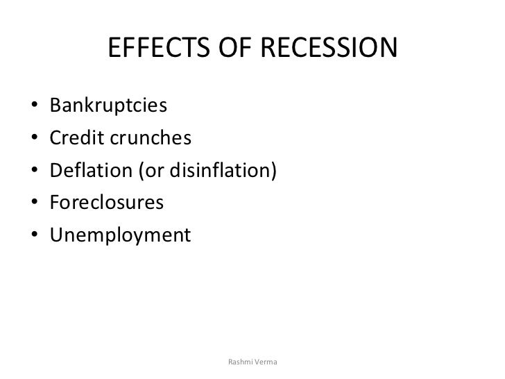 effect of recession on stock markets