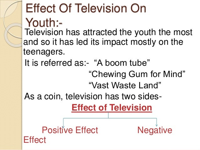 The Effects Of Television On Society s