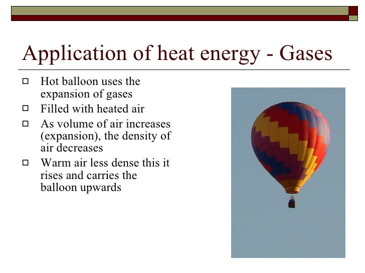 Effects Of Heat Energy