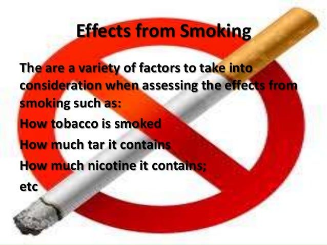 how can i write an essay about effects of smoking
