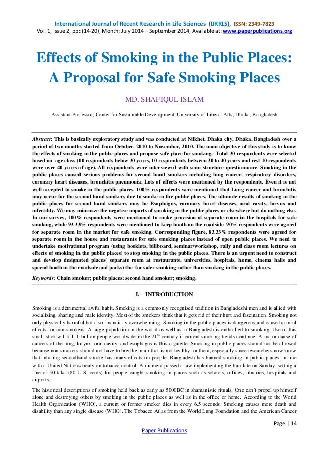 Hazards of smoking essay
