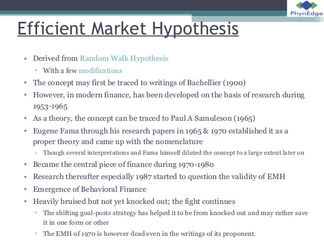 What Is Efficient Market Hypothesis